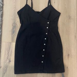 Black jean dress